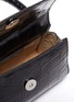 Detail View - Click To Enlarge - BY FAR - Croc embossed mini leather top handle tote