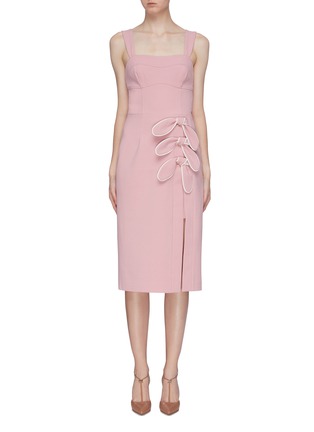 Main View - Click To Enlarge - REBECCA VALLANCE - 'Celeste' bow front sleeveless dress