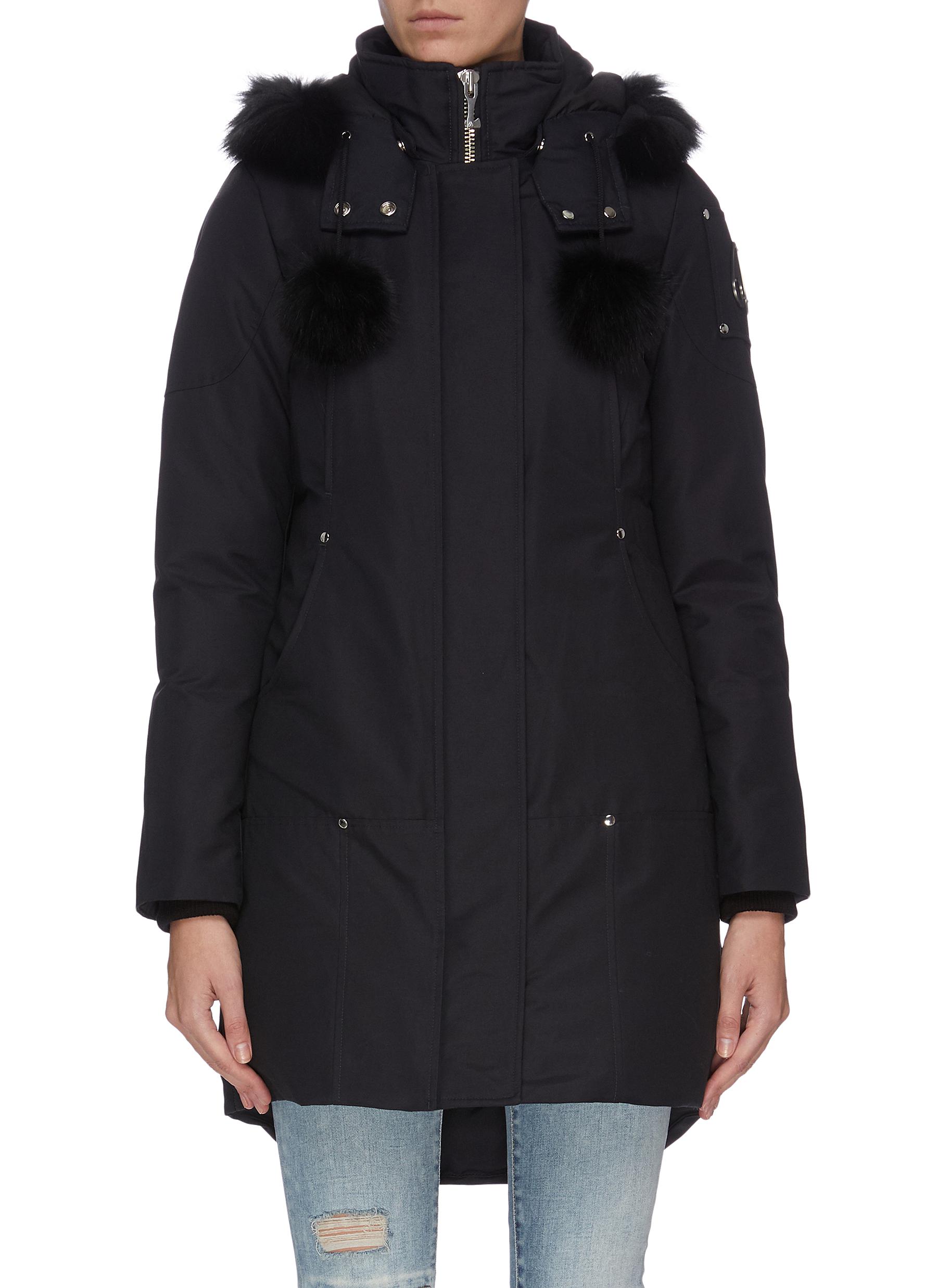 Moose Knuckles 'classic Core' Stirling Fox-fur Trimmed Parka In Blue ...