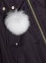  - MOOSE KNUCKLES - 'Debbie' fox-fur poms bomber jacket