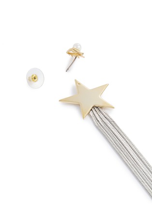 Detail View - Click To Enlarge - VENNA - Eye stud star chain fringe drop earrings