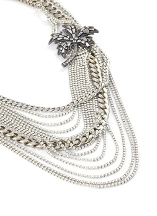 Detail View - Click To Enlarge - VENNA - Glass crystal mixed charm tiered necklace