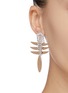 Figure View - Click To Enlarge - VENNA - Glass crystal fringe dragonfly drop earrings