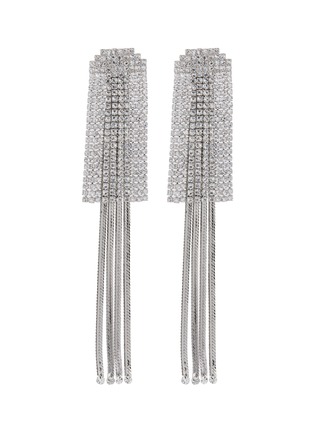 Main View - Click To Enlarge - VENNA - Glass crystal chain fringe drop earrings
