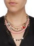 Figure View - Click To Enlarge - VENNA - Glass crystal bead mixed charm tiered necklace