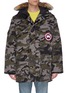 Main View - Click To Enlarge - CANADA GOOSE - 'Expedition' coyote fur camouflage print hooded down parka