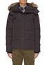 Main View - Click To Enlarge - CANADA GOOSE - 'Wyndham' coyote fur trim hooded down puffer parka