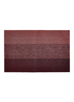 Main View - Click To Enlarge - CHILEWICH - Shag marbled stripe door mat – Ruby