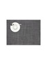 Main View - Click To Enlarge - CHILEWICH - Basketweave rectangle placemat – Cool Grey