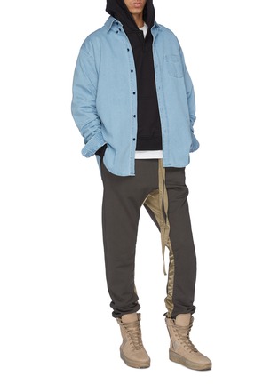 Figure View - Click To Enlarge - FEAR OF GOD - Satin inseam relaxed sweatpants
