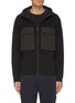 Main View - Click To Enlarge - CANADA GOOSE - 'Elgin' chest pocket knit zip hoodie