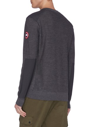 Back View - Click To Enlarge - CANADA GOOSE - 'Dartmouth' panel Cordura® sweater