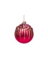 Main View - Click To Enlarge - VONDELS - Sequin wavy glitter glass ball Christmas ornament – Red