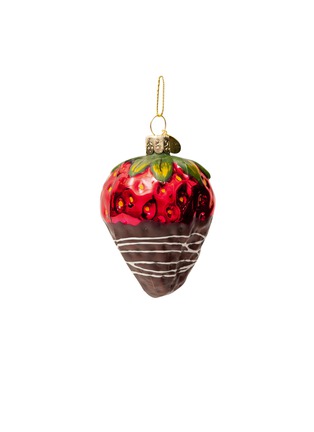 Main View - Click To Enlarge - VONDELS - Chocolate dipped strawberry Christmas ornament – Red