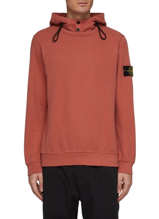 Main View - Click To Enlarge - STONE ISLAND - Layered neck hoodie