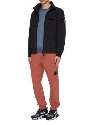Figure View - Click To Enlarge - STONE ISLAND - Contrast chest pocket sweatshirt
