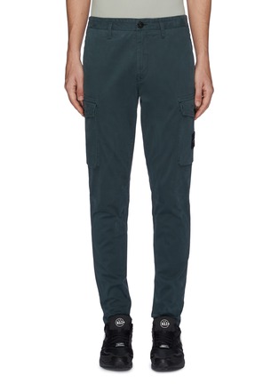 Main View - Click To Enlarge - STONE ISLAND - Tapered gabardine cargo pants