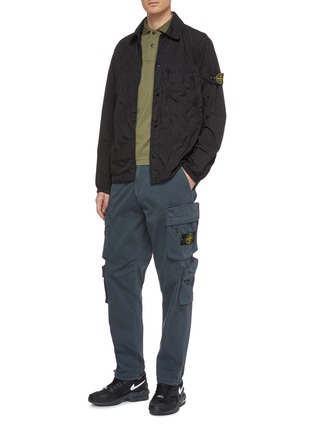Figure View - Click To Enlarge - STONE ISLAND - Crinkle Reps shirt jacket