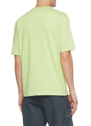 Back View - Click To Enlarge - STONE ISLAND - Star logo embroidered T-shirt