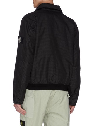 Back View - Click To Enlarge - STONE ISLAND - 'Reflective Weave Ripstop' flight jacket