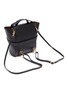 Detail View - Click To Enlarge - PANNYY - 'The Adler' tie mini leather backpack