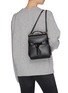 Figure View - Click To Enlarge - PANNYY - 'The Adler' tie mini leather backpack