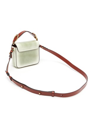 Detail View - Click To Enlarge - CHLOÉ - 'Chloé C' suede panel mini leather top handle bag