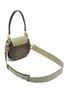 Detail View - Click To Enlarge - CHLOÉ - 'Tess' ring lizard embossed panel small leather saddle bag