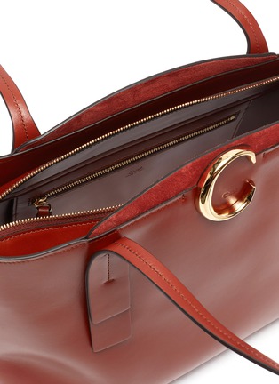 Detail View - Click To Enlarge - CHLOÉ - 'Chloé C' medium leather tote