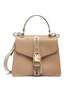 Main View - Click To Enlarge - CHLOÉ - 'Aby Day' padlock key medium leather top handle bag
