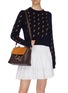 Front View - Click To Enlarge - CHLOÉ - "Faye Day' colourblock mini leather shoulder bag