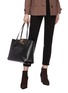 Figure View - Click To Enlarge - CHLOÉ - 'Chloé C' medium leather tote