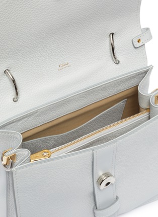 Detail View - Click To Enlarge - CHLOÉ - 'Aby Day' padlock key medium leather top handle bag