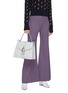 Figure View - Click To Enlarge - CHLOÉ - 'Aby Day' padlock key medium leather top handle bag