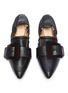 Detail View - Click To Enlarge - CHLOÉ - 'Willy' buckle elastic leather loafers