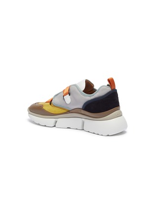  - CHLOÉ - 'Sonnie' chunky outsole low top patchwork sneakers