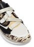 Detail View - Click To Enlarge - CHLOÉ - 'Sonnie' chunky outsole low top lizard embossed patchwork sneakers