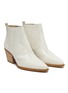 Detail View - Click To Enlarge - SAM EDELMAN - 'Winona' panelled croc embossed leather ankle boots