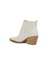  - SAM EDELMAN - 'Winona' panelled croc embossed leather ankle boots