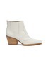 Main View - Click To Enlarge - SAM EDELMAN - 'Winona' panelled croc embossed leather ankle boots