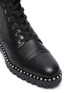 Detail View - Click To Enlarge - SAM EDELMAN - 'Jennifer' buckled stud leather combat boots