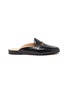 Main View - Click To Enlarge - SAM EDELMAN - 'Linnie' horsebit croc embossed leather loafer slides