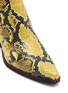 Detail View - Click To Enlarge - SAM EDELMAN - 'Winona' panelled snake embossed leather ankle boots
