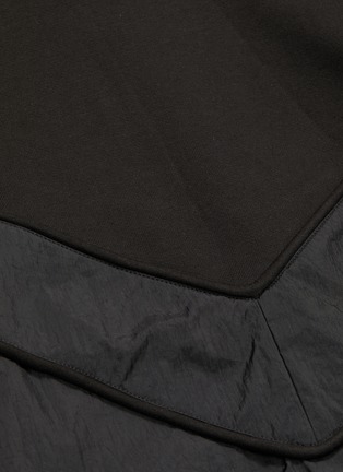  - JUUN.J - Contrast nylon panelled hoodie