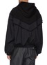 Back View - Click To Enlarge - JUUN.J - Contrast nylon panelled hoodie