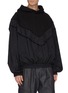 Front View - Click To Enlarge - JUUN.J - Contrast nylon panelled hoodie