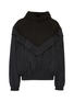 Main View - Click To Enlarge - JUUN.J - Contrast nylon panelled hoodie