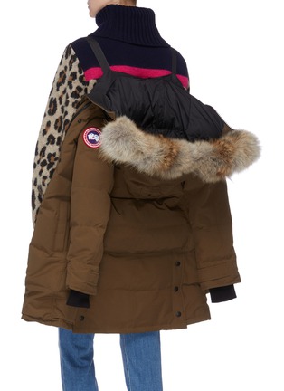 Detail View - Click To Enlarge - CANADA GOOSE - 'Shelburne' coyote fur hooded down puffer parka – Fusion Fit
