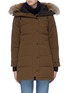Main View - Click To Enlarge - CANADA GOOSE - 'Shelburne' coyote fur hooded down puffer parka – Fusion Fit