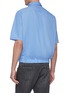 Back View - Click To Enlarge - MARTINE ROSE - Elastic hem short sleeve shirt
